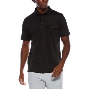 Ben Sherman Mens Air Pique Sports Fit Polo Shirt, Black